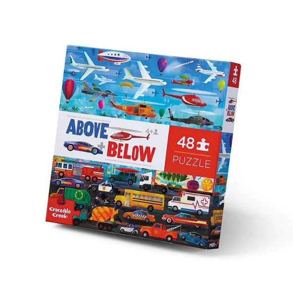 Crocodile Creek Puzzle - 48 Parça - Things That Go - 2
