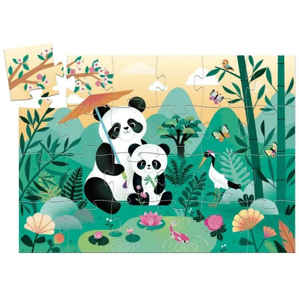 Djeco Dekoratif Puzzle 24 Parça - Leo The Panda - 4