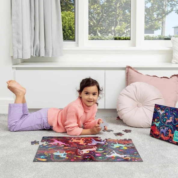 Crocodile Creek Puzzle - 100 Parça - Unicorn Galaksi - 7