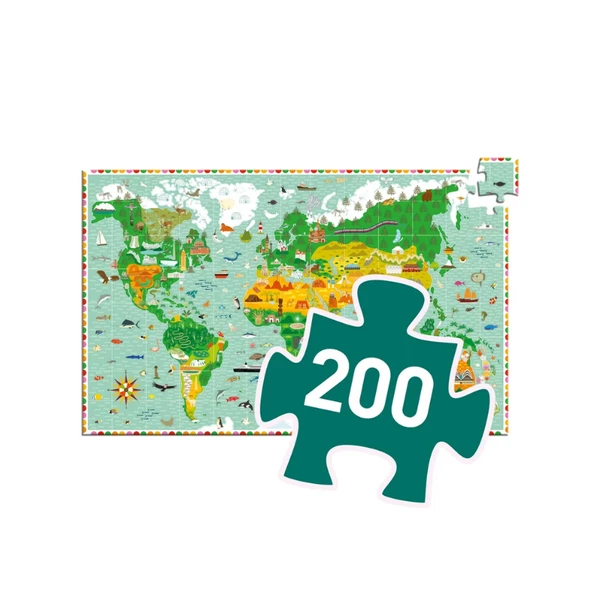 Djeco Klasik Puzzle 200 Parça - Around The World - 3
