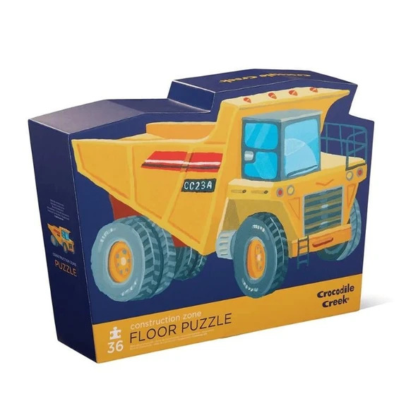 Crocodile Creek Dekoratif Puzzle - 36 Parça - Construction Zone - 3