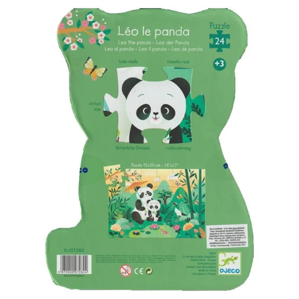 Djeco Dekoratif Puzzle 24 Parça - Leo The Panda - 3