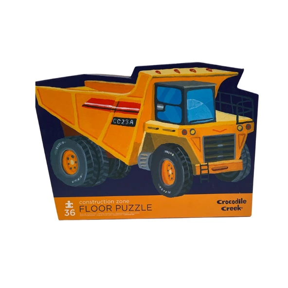 Crocodile Creek Dekoratif Puzzle - 36 Parça - Construction Zone - 4