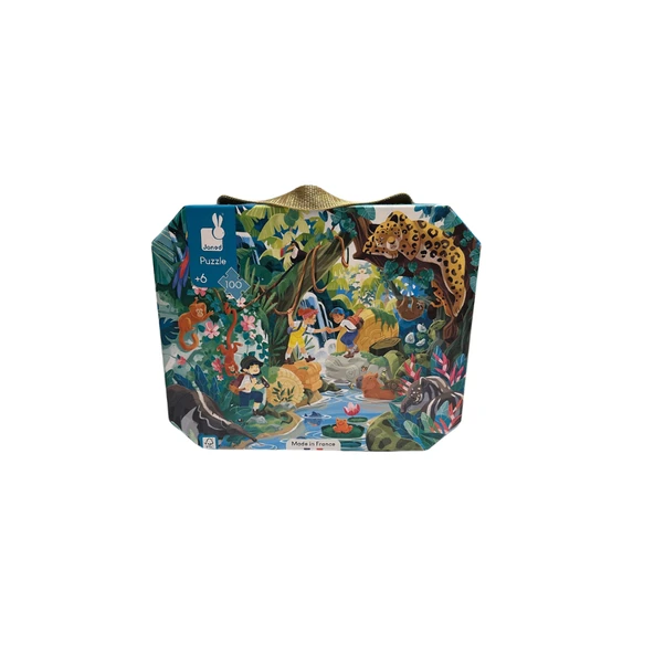 Janod 100 Parça Çantalı Puzzle - Inka Macerası - 5