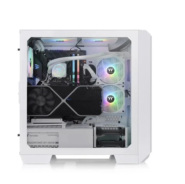 Thermaltake View 300MX Beyaz TG 2x200mm, 1x120 ARGB Fanlı, Mesh + TG Panelli MidTower Oyuncu Kasası - 3