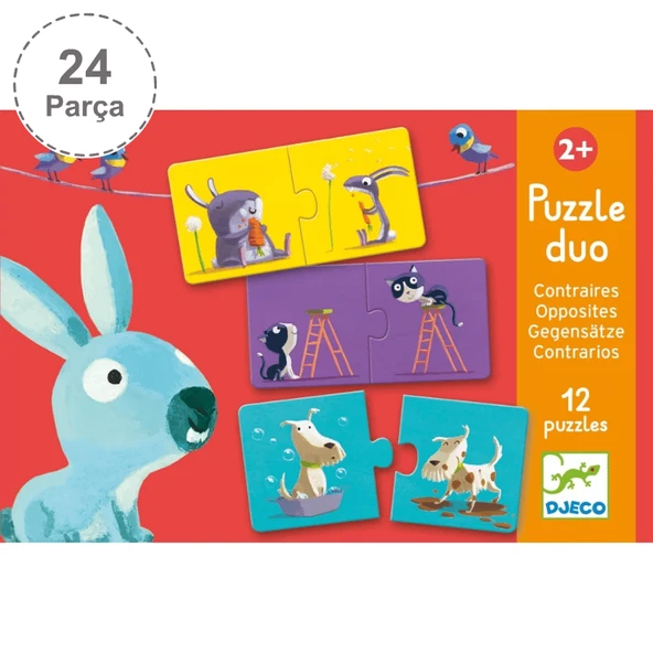 Djeco İkili Puzzle - Duo Opposites - 4
