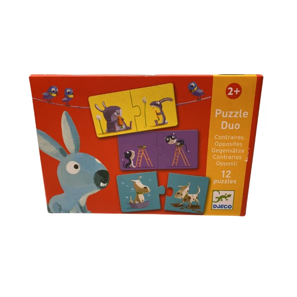 Djeco İkili Puzzle - Duo Opposites - 6