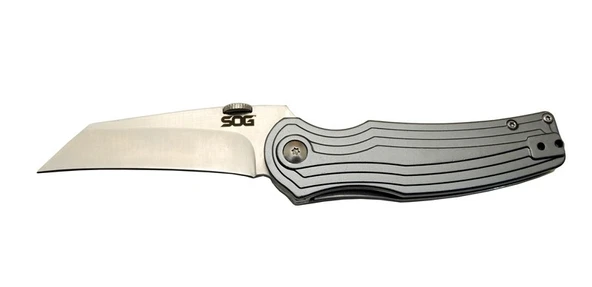 Sog Pinkerton 0689 Gri Kamp Çakı 18cm - Yarı Otomatik, Kutulu