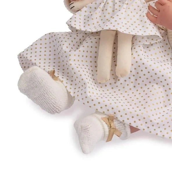 Berenguer Gerçekçi Yenidoğan Oyuncak Kız Bebek 39 cm - Beyaz Hırka ve Tavşanlı - 5
