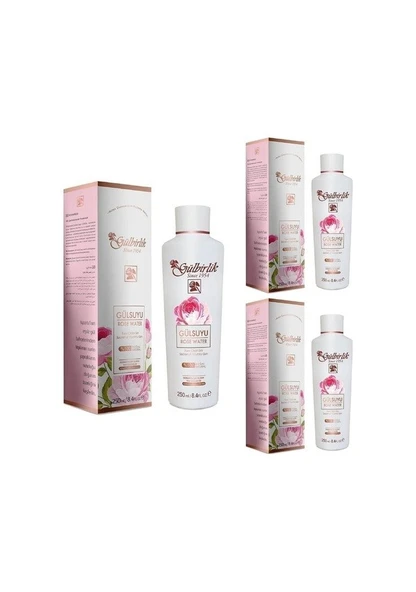 Rosense Gülbirlik %100 Doğal Gül Suyu 250 ml 3 Adet