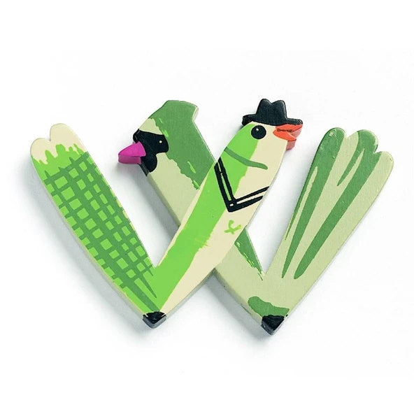 Djeco Harfler - W - Animals Letter