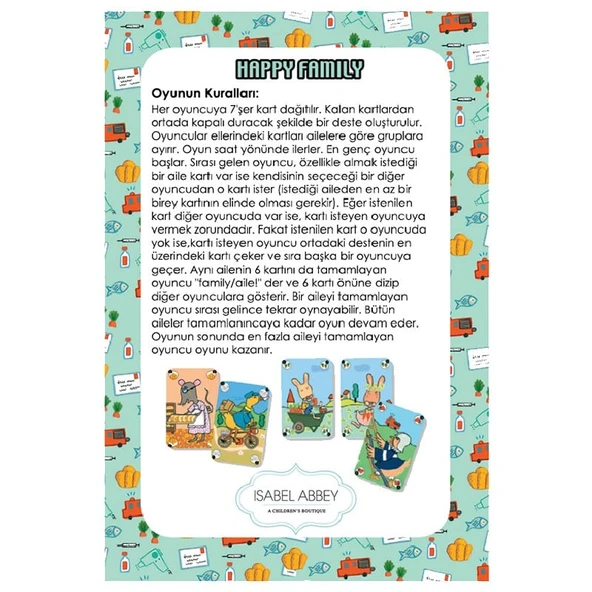 Djeco Kart Oyunları - Happy Family - 3
