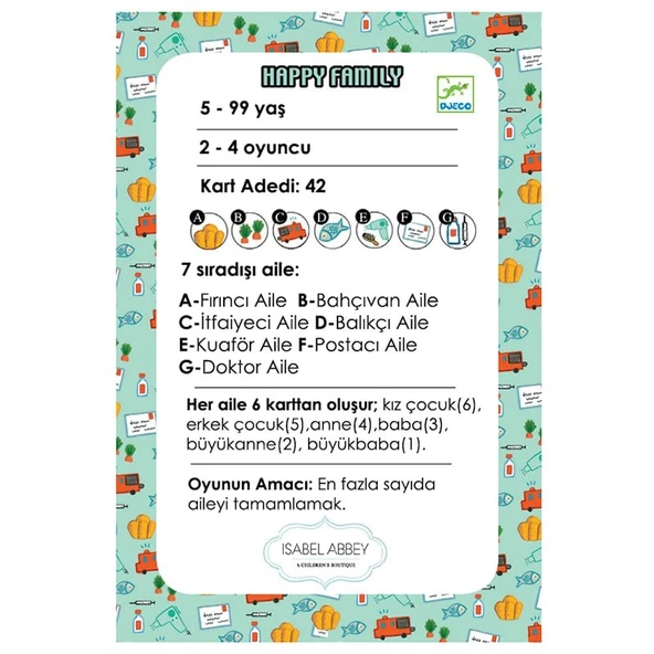 Djeco Kart Oyunları - Happy Family - 3