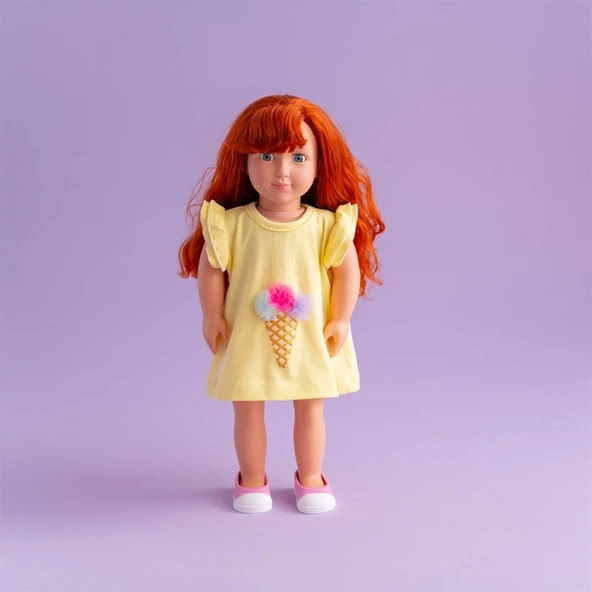 Bebeğim ve Ben Elbise - Sarı Ice Cream - Resim 2