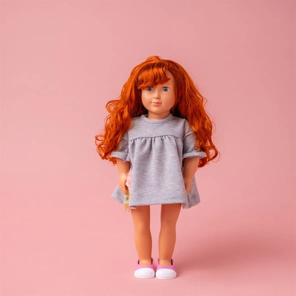 Bebeğim ve Ben Elbise - Gri Sarah Unicorn - 3