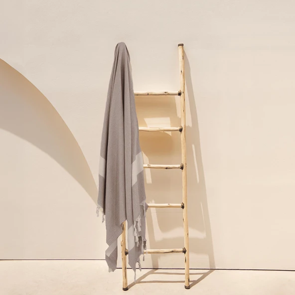 Homedius Elmas Desenli Diamond Pamuk Peştamal Banyo ve Plaj Havlusu 100x180 cm  Bej 100x180 - 2