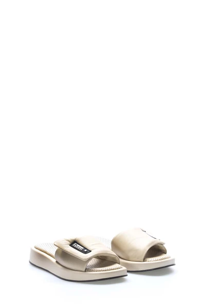 Hakiki Deri  Kadın Düz Terlik 710ZA247 - Resim 4