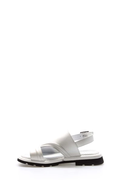 Hakiki Deri  Kadın Klasik Sandalet 710ZA972 - Resim 3