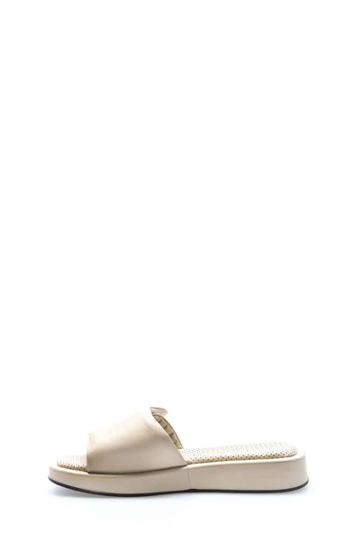 Hakiki Deri  Kadın Düz Terlik 710ZA247 - Resim 2