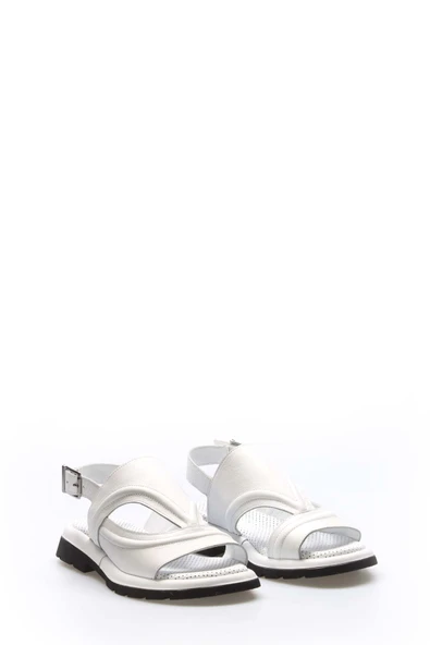 Hakiki Deri  Kadın Klasik Sandalet 710ZA972 - Resim 5