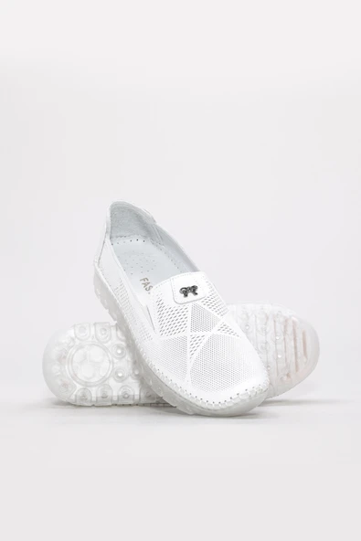 Hakiki Deri  Kadın Casual Ayakkabı 419ZA20 - Resim 3