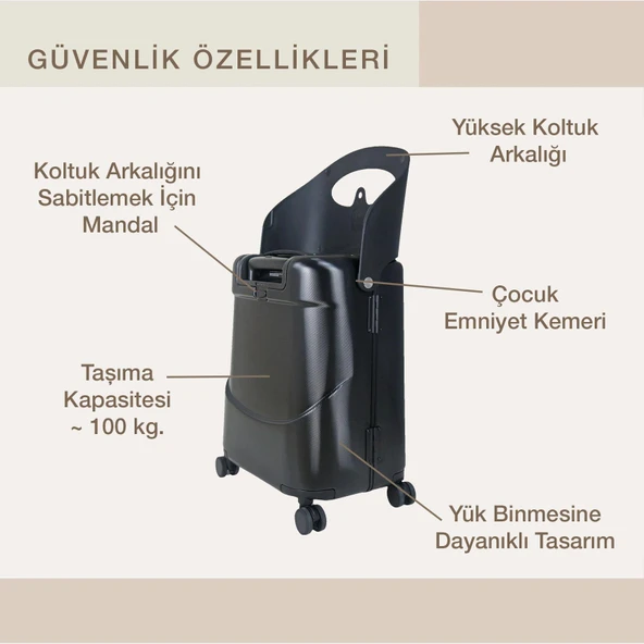 MiaMily Carry On Kabin Boy Valiz - Midnight Black - 6