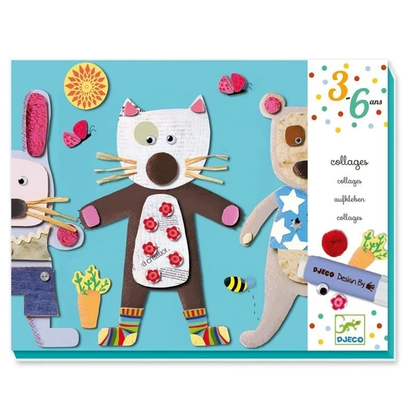 Djeco Kağıt Yapıştırma - Collages For Little Ones
