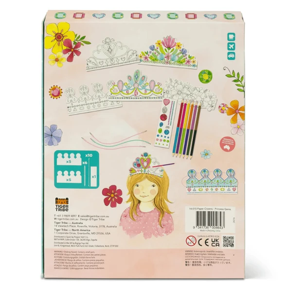 Tiger Tribe Kağıt Taçlar - Prenses Mücevherleri - Resim 5