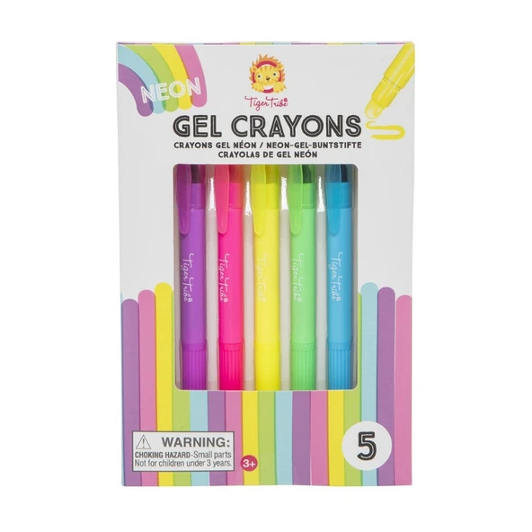 Tiger Tribe 5'li Neon Jel Pastel Boya Kalemi - 2