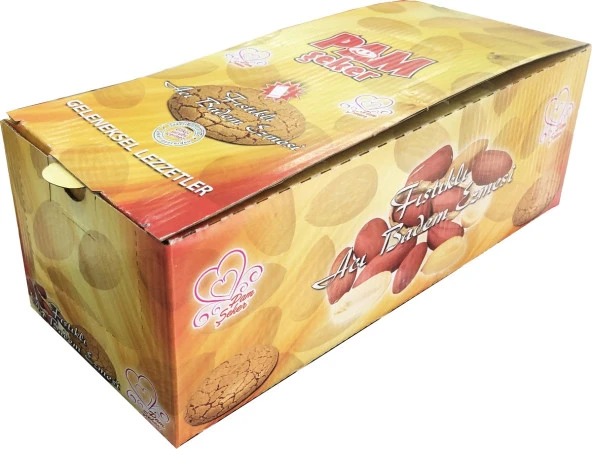 Pam Şeker Fıstıklı Acı Badem Kurabiyesi 12 x 60 G - 2