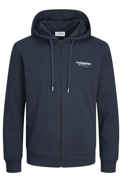 Jack&Jones Oversize Fermuarlı Kapüşonlu Erkek Sweatshirt - Minimalist Tarz - 6