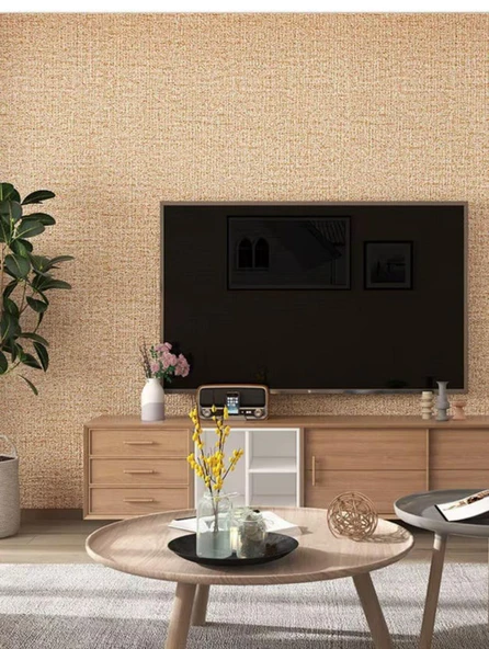 Renkli Duvarlar 50cmx280cm 1 Adet Ceviz Kabuğu Folyolu Yapışkanlı Yalıtımlı Boyanabilir Duvar Paneli Kağıdı RDA21 - 1