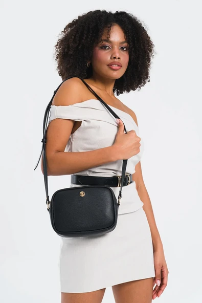 U.S. Polo Assn. Kadın Postacı Çantası Siyah US25195 - Resim 3