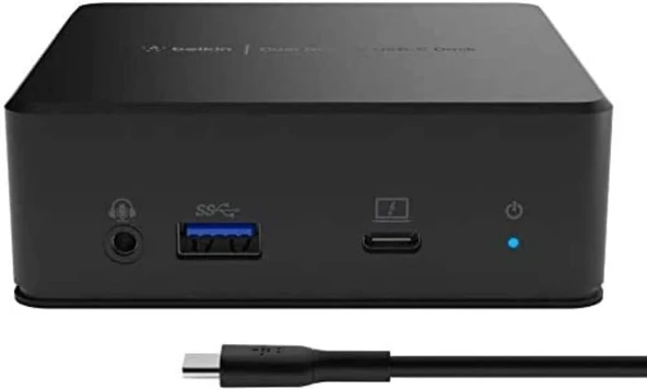 Belkin USB-C Çift Ekran Bağlantı İstasyonu (85W Güç Dağıtımı, HDMI, USB-A 3.1 Gen 1, USB-C, USB C Dizüstü Bilgisayar için Ses - Teşhir