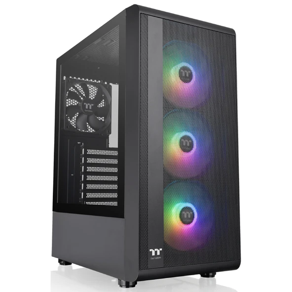 Thermaltake S200 TG 550W 80+ ARGB 3x120mm Fan Mesh Ön Panel, Tempered Glass Pencereli Oyuncu Kasası - 2
