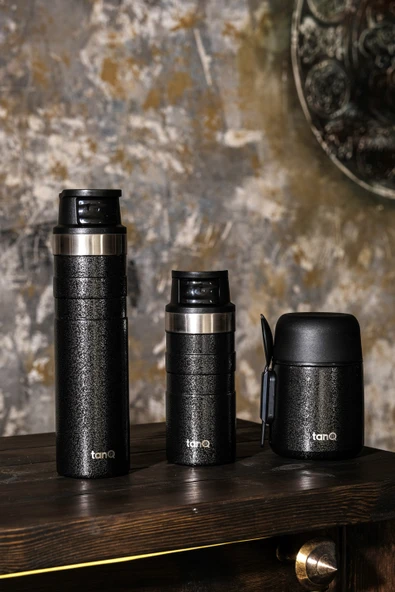 TanQ Ömür Boyu Garantili Bento Paslanmaz Çelik Yemek-Mama Termosu Titan Black 0.50 Lt- (17 Oz) - 4
