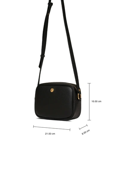 U.S. Polo Assn. Kadın Postacı Çantası Siyah US25195 - Resim 8