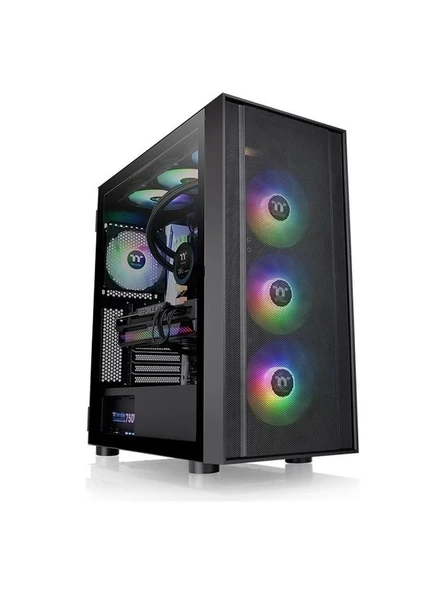 Thermaltake H570 TG 750W 80+ ARGB 3x120mm Fan Mesh Ön Panel, Tempered Glass Pencereli Oyuncu Kasası
