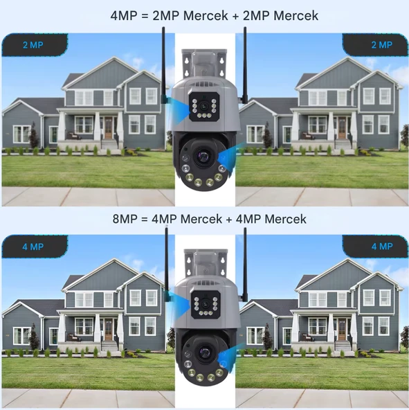 QASUL 36X Optik Zoom Kablosuz WiFi Akıllı PTZ Gözetim Ağ Kamerası Su Geçirmez - 3