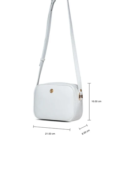 U.S. Polo Assn. Kadın Postacı Çantası Beyaz US25195 - Resim 6