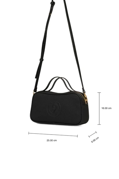 U.S. Polo Assn. Kadın Postacı Çantası Siyah US25270 - Resim 8