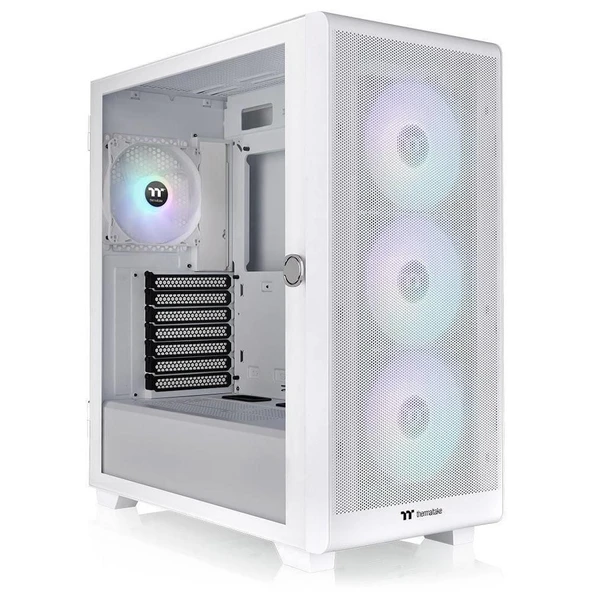 Thermaltake S250 Beyaz TG 750W 80+ Bronze ARGB 4x120mm Fan Mesh Ön Panel Pencereli Oyuncu Kasası