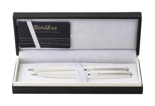 SCRIKSS TUKENMEZ+VERSATIL SET OZEL KUTU BEYAZ(33V)