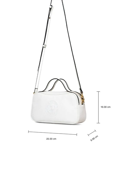 U.S. Polo Assn. Kadın Postacı Çantası Beyaz US25270 - 5