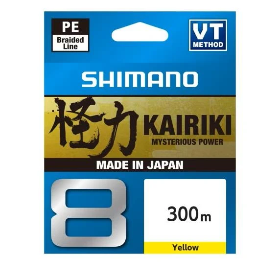 Shimano Kairiki 8 Yellow Misina 300m  0.19mm