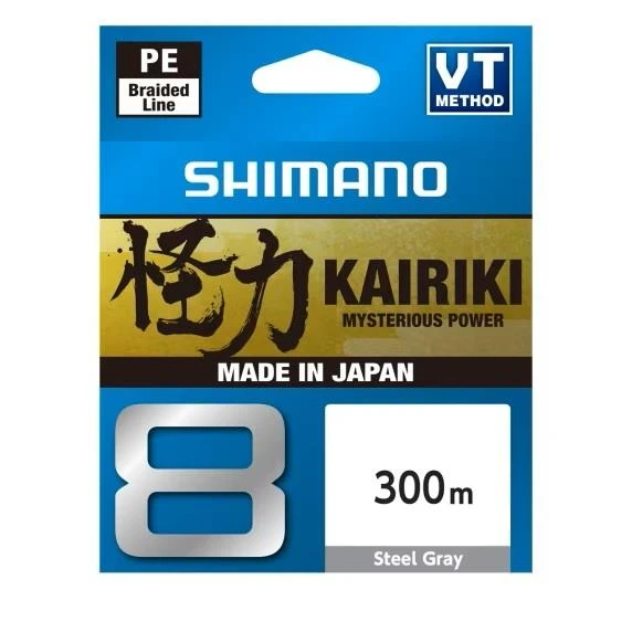 Shimano Kairiki 8 Steel Gray Misina 300m  0.13mm