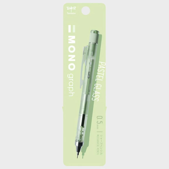 Tombow Mono Graph Pastel Glass Color 0.5mm Mekanik Kurşun Kalem Mint Whisper / DPA-149C