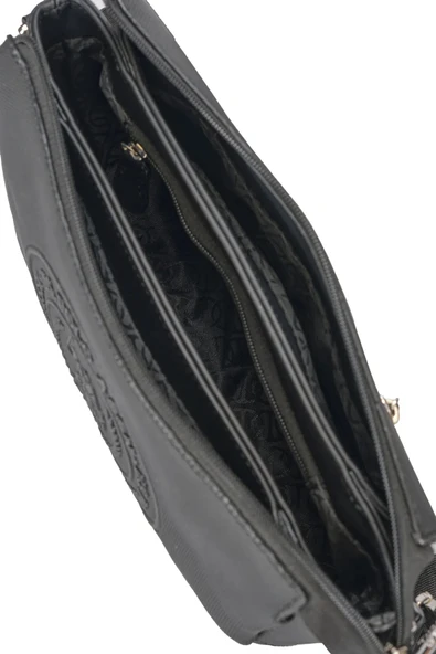 U.S. Polo Assn. Kadın Postacı Çantası Siyah US25268 - Resim 4