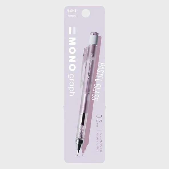 Tombow Mono Graph Pastel Glass Color 0.5mm Mekanik Kurşun Kalem Lavender Mist / DPA-149E