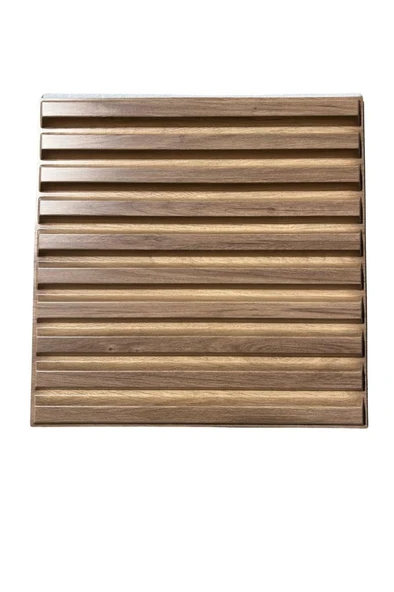 Renkli Duvarlar 50cmx50cm 1Adet 3D Abs Malzeme PVC Dayanıklı Duvar Paneli Silinebilir Lambiri Model Kahverengi Panel - Resim 5